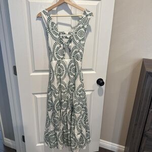 Zara key hole Kelly green maxi dress